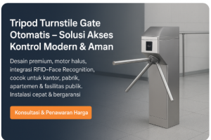 Jual Tripod Turnstile Gate Otomatis | Akses Kontrol Modern & Profesional